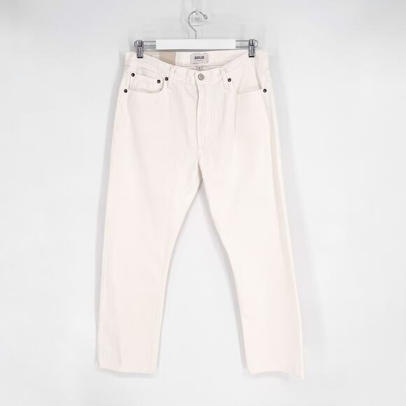 AGOLDE Mia Mid Rise Straight Jeans Women’s 30 White Element NWT - Picture 2 of 7